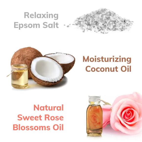 Blue Bath Bomb with Real Money Inside "BE Delicious Blossom" - Picture 7 of 7